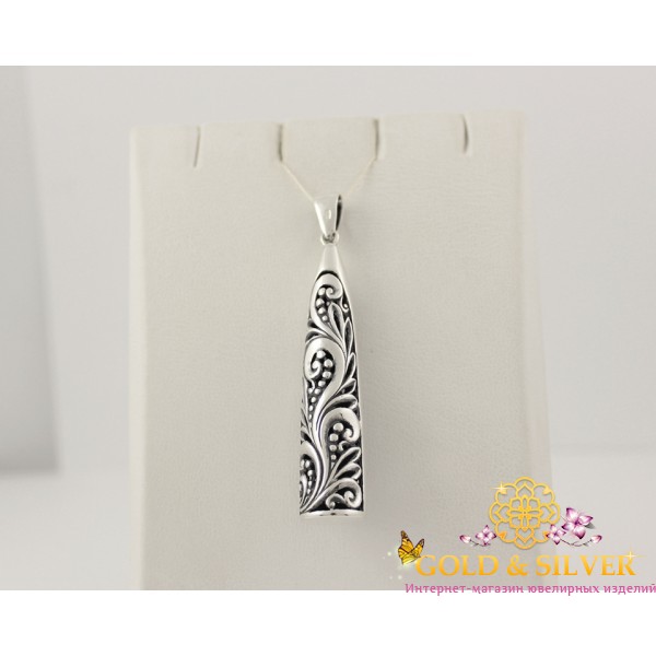 Жіночий кулон срібний "Купава" 3109 , Gold &amp Silver Gold & Silver, Украина
